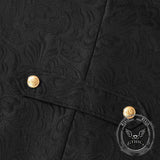 Medieval Punk Floral Pattern Long Tuxedo Costume