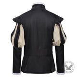 Medieval Renaissance High-Collar Coat Cloak Costume Set