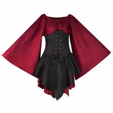 Medieval Renaissance High Waist Panelled Dress 01 | Gthic.com
