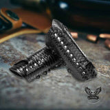Medieval Retro Snake Pattern PU Leather Bracers