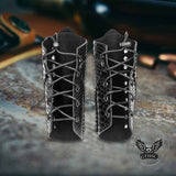 Medieval Retro Snake Pattern PU Leather Bracers