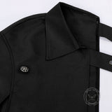 Medieval Steampunk Long One-Shoulder Cloak