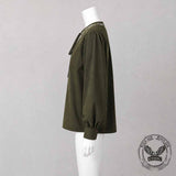 Medieval Viking Embroidered V-Neck Drawstring Shirt