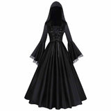Medieval Witch Halloween Hooded Dress | Gthic.com