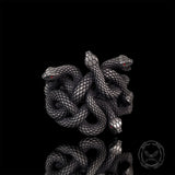Medusa Snake Sterling Silver Gothic Ring