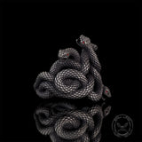 Medusa Snake Sterling Silver Gothic Ring