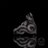 Medusa Snake Sterling Silver Gothic Ring