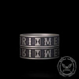 Memento Mori Letters Skull Sterling Silver Ring