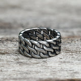 Minimalist Chain Style Stainless Steel Ring | Gthic.com