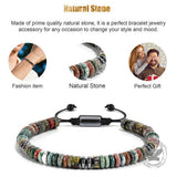 Herren-Perlenarmband aus Edelstahl mit Kreuzschädel-Motiv