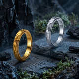 Minimalist Rhombus Faceted Stainless Steel Spinner Ring