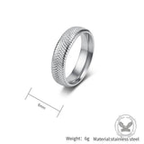 Minimalist Snake-Scale Stainless Steel Couple Ring
