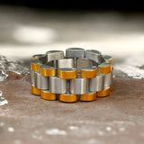 Minimalist Watch Chain Design Stainless Steel Ring | Gthic.com