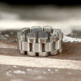 Minimalist Watch Chain Design Stainless Steel Ring | Gthic.com