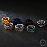 Minimalist Watch Chain Design Stainless Steel Ring | Gthic.com