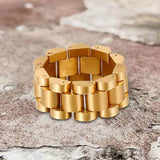 Minimalist Watch Chain Design Stainless Steel Ring | Gthic.com