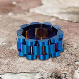 Minimalist Watch Chain Design Stainless Steel Ring | Gthic.com