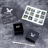 Anillo animal de acero inoxidable con calavera de polilla