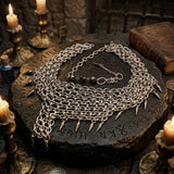 Multi-Layered Studded Punk Stainless Steel Clavicle Necklace