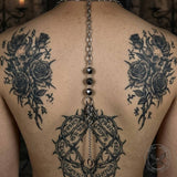 Multi-Layered Studded Punk Stainless Steel Clavicle Necklace | Gthic.com