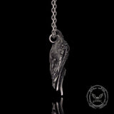 Mystical Witch Angel Sterling Silver Pendant 03 | Gthic.com