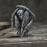 Mystical Witch Angel Sterling Silver Pendant | Gthic.com