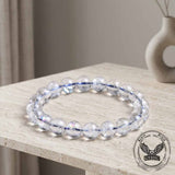 Natural Azeztulite Clear Crystal Beaded Bracelet