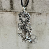 Natural Force Wendigo Skull Stainless Steel Pendant | Gthic.com
