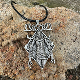 Natural Force Wendigo Skull Stainless Steel Pendant | Gthic.com
