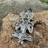 Natural Force Wendigo Skull Stainless Steel Pendant | Gthic.com