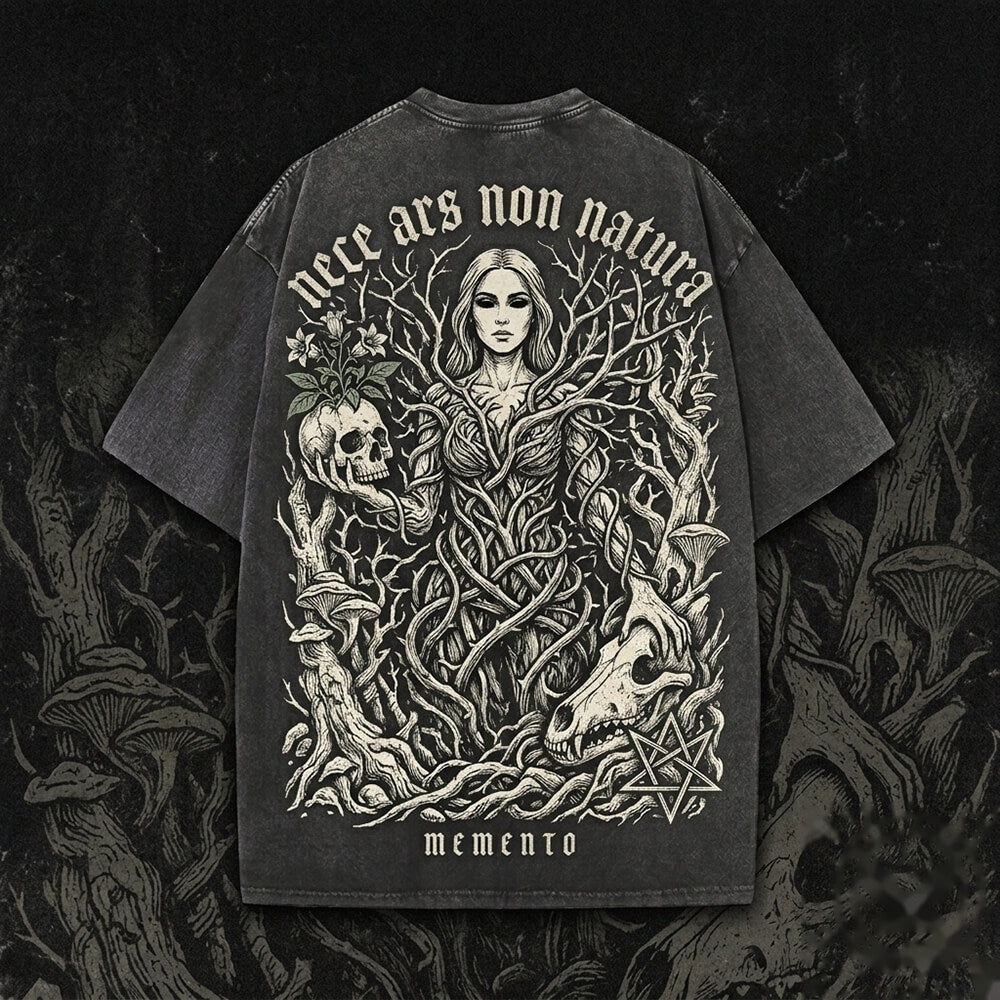 Nece Ars Non Natura Forest Witch Vintage Washed T-shirt – GTHIC