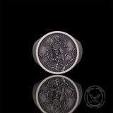 Night Owl Skull Sterling Silver Ring | Gthic.com