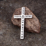 Nordic Celtic Knot Rune Stainless Steel Cross Pendant