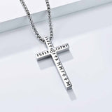 Nordic Celtic Knot Rune Stainless Steel Cross Pendant 03 | Gthic.com
