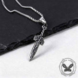 Nordic Celtic Knot Sword Stainless Steel Pendant