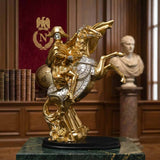 Nordic Medieval Knight Warrior Statue Resin Figurines