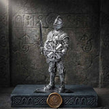 Nordic Medieval Knight Warrior Statue Resin Figurines