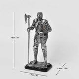 Nordic Medieval Knight Warrior Statue Resin Figurines