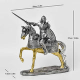 Nordic Medieval Knight Warrior Statue Resin Figurines