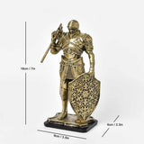Nordic Medieval Knight Warrior Statue Resin Figurines