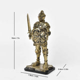 Nordic Medieval Knight Warrior Statue Resin Figurines