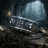 Nordic Retro Wolf Head Totem Stainless Steel Ring