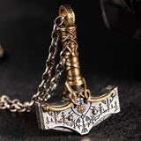 Nordic Thor’s Hammer Sterling Silver Viking Pendant | Gthic.com