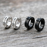 Nordic Viking Runes Stainless Steel Earrings