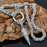 Norse Mjolnir Rune Sword stainless steel Viking Pendant | Gthic.com
