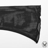 Camisa ajustada de malla con abertura oblicua