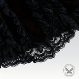 Off-Shoulder Flared Sleeves Slim-Fit Gothic Lace Top