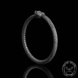 Ouroboros Symbol Sterling Silver Snake Bracelet | Gthic.com