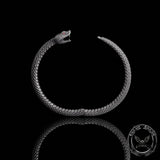 Ouroboros Symbol Sterling Silver Snake Bracelet | Gthic.com