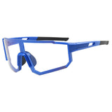 Outdoor Sports One-Piece Color-Changing PC Sunglasses